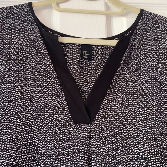 H&M Black and white patterned tank top size 14 - Picture 2 of 8